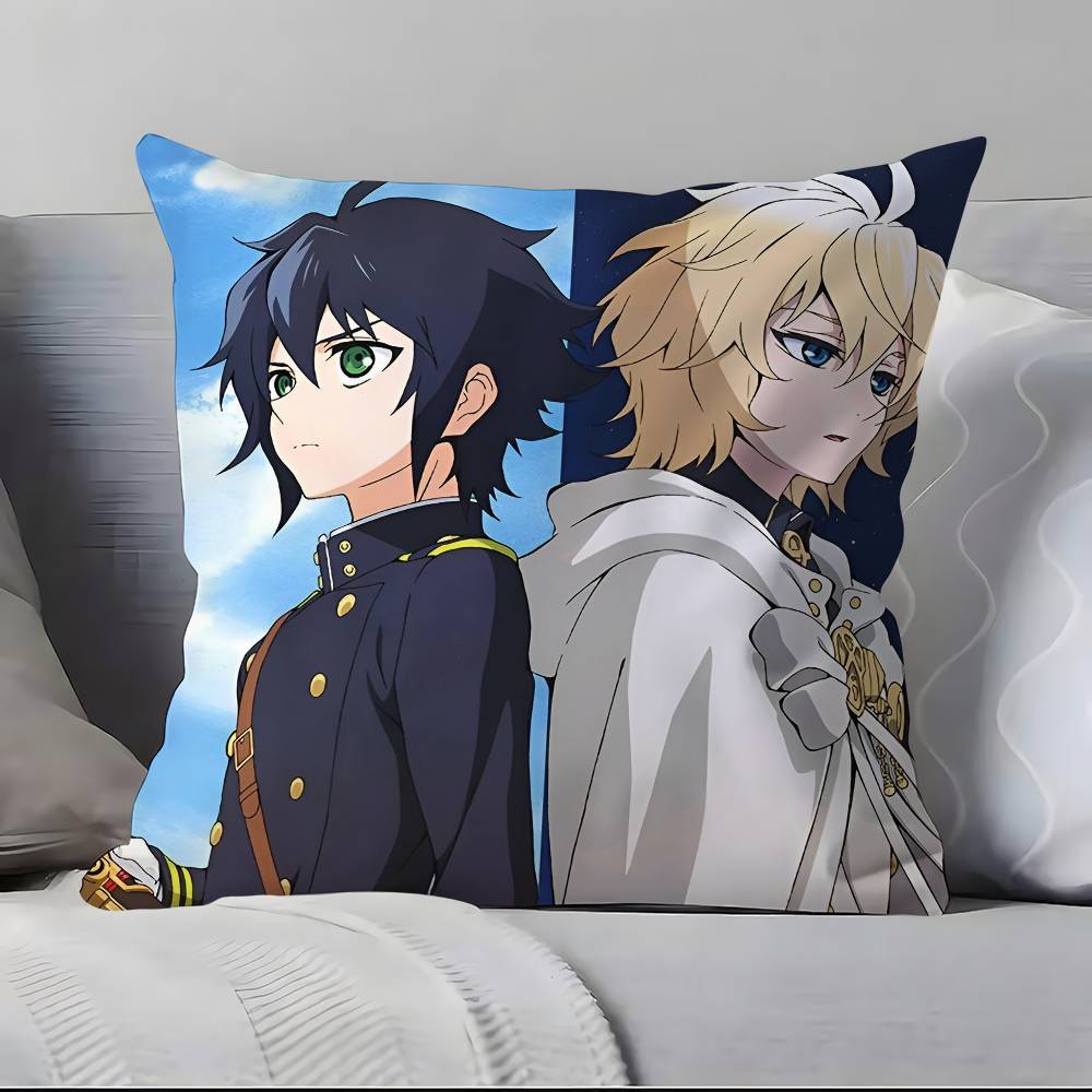 S-S-Seraph Of The E-End Anime Pillow Case Pillowcase Soft Skin Friendly & Comfortable With A Hidden Zipper