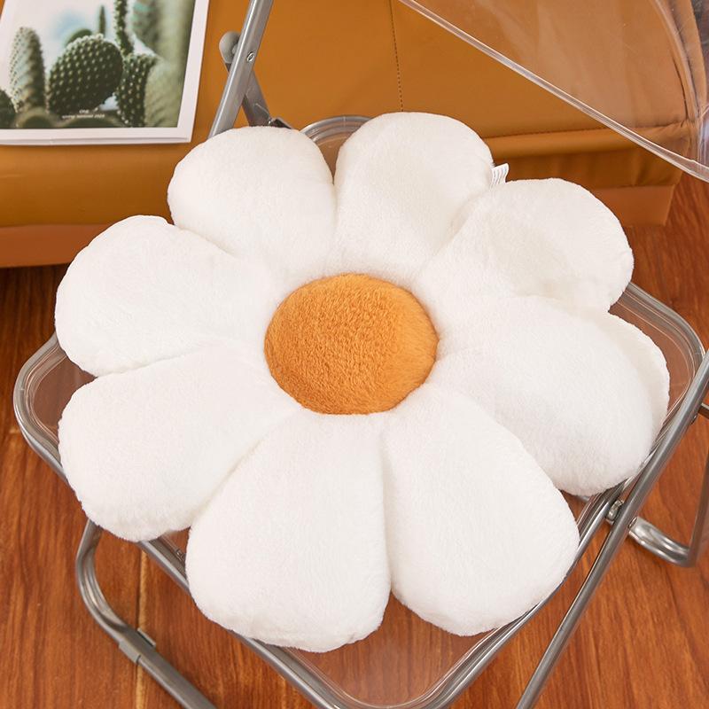 Living Room Sofa Plush Cushion Sunflower Car Cushion Home Decoration Flower Ornaments PP Cotton Filled Soft Three-dimensional Flower Shaped Pillow