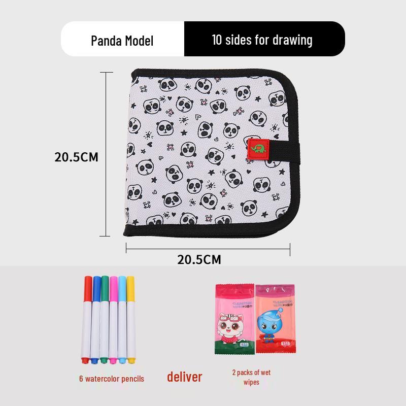 Portable Children's Drawing and Coloring Board - Reusable, Erasable, and Compact Toy for Kids