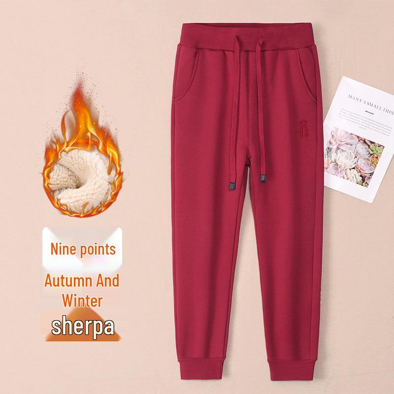 GAGN Women's Petite Fleece-Lined Chenille Jogger Pants - 2025 Autumn/Winter Collection