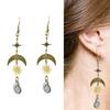 Zinc Alloy Sun Moon Conch Earrings for Women Lightweight Hypoallergenically Beach Party Jewelry Bohemian Accessories