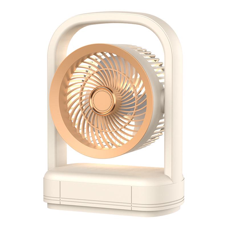 Compact Energy-Saving Low-Noise Desktop Fan for Strong Wind and Portable Air Circulation