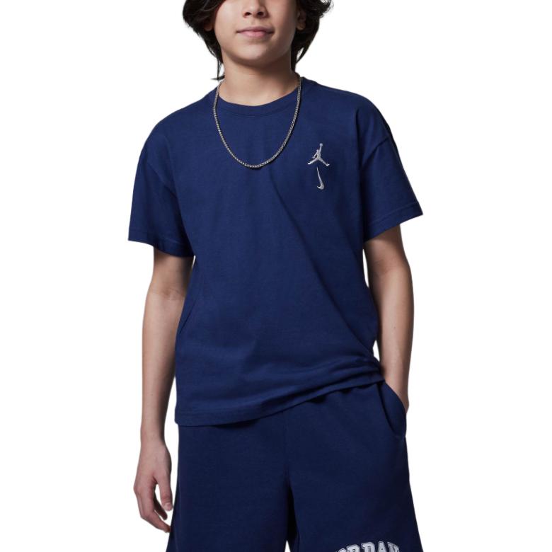 

Jordan Футболка MVP23 Мягкая Удобная Приятная к коже Универсальная С коротким рукавом Мужские топы Темно-синий II3091-410 M