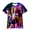 The Magic Hunter Team Short-sleeved Kpop Rumi, Mira and Zoe 3D Printed Cartoon Fashion and Youth for Children and Adults