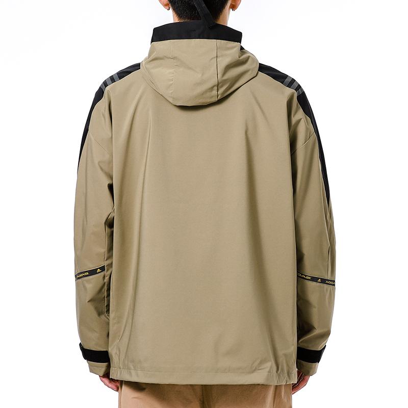 Adidas Sport Casual Hooded Training Knit Jacket Men Outerwear Khaki H40238