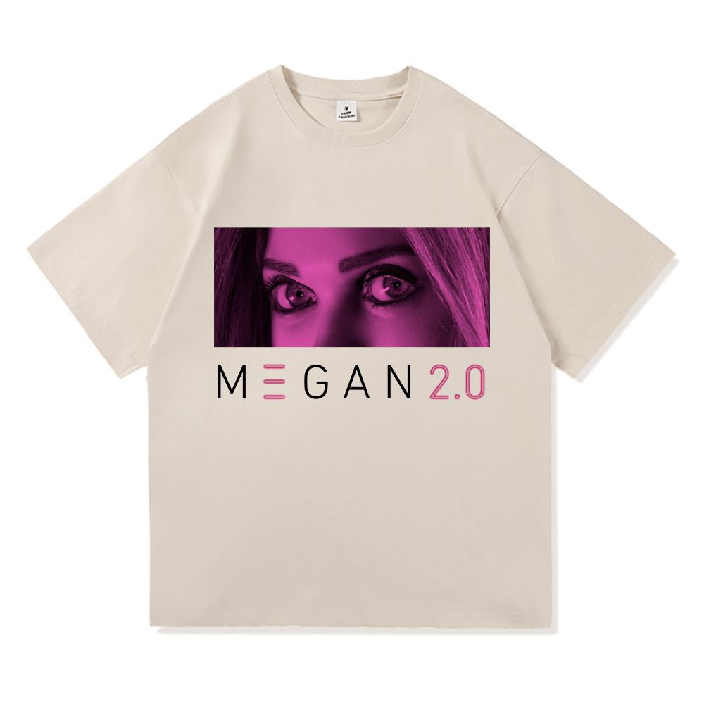 Horrorfilm M3GAN 2.0 T-Shirt 2025 Mode Halloween Retro Herren-/Damenbekleidung Vintage Harajuku Hochwertige Oberteile Baumwoll-T-Shirts