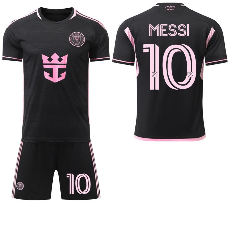 2024-25 Miami Away Black No. 10 Messi Football Jersey Set Jersey 9 Suarez New Original