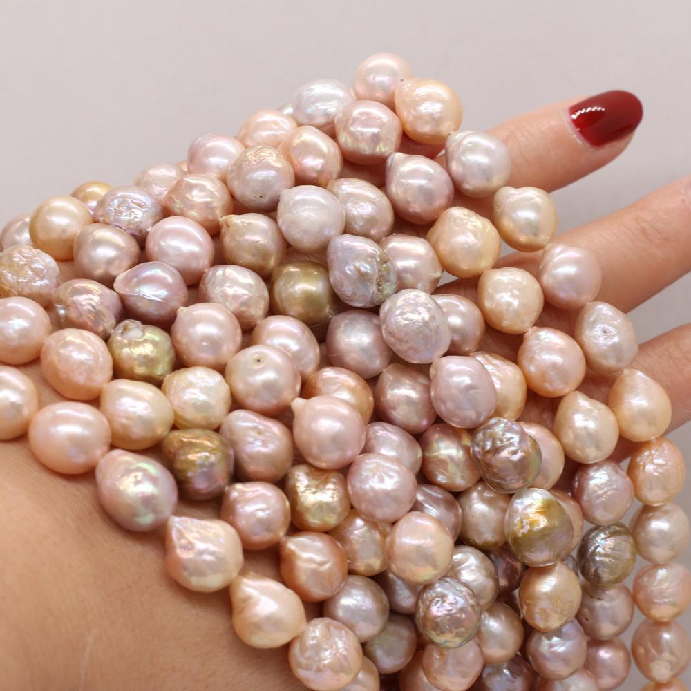 1String, Irregular Baroque Pearls, Multicolor Natural Freshwater Pearl Beads, 9-10mm, for DIY Necklace Bracelet Accessories, Jewelry Making, 36cm
