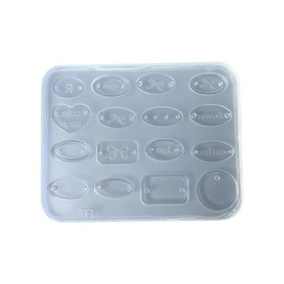 Stampo in Silicone per Forme Geometriche Accessori Ciondolo Stampo per Gioielli in Resina Epossidica con Foro Stampo Portachiavi Decorativo