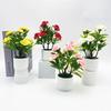 Flower Plastic Rose Fake Potted Plant Bonsai For Tabletop Decor And Event Use