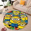 Classic Minions Circular Rug Lovely Character Pattern Round Floor Mat For Children Bedroom Living Room Home Decorative Carpet
