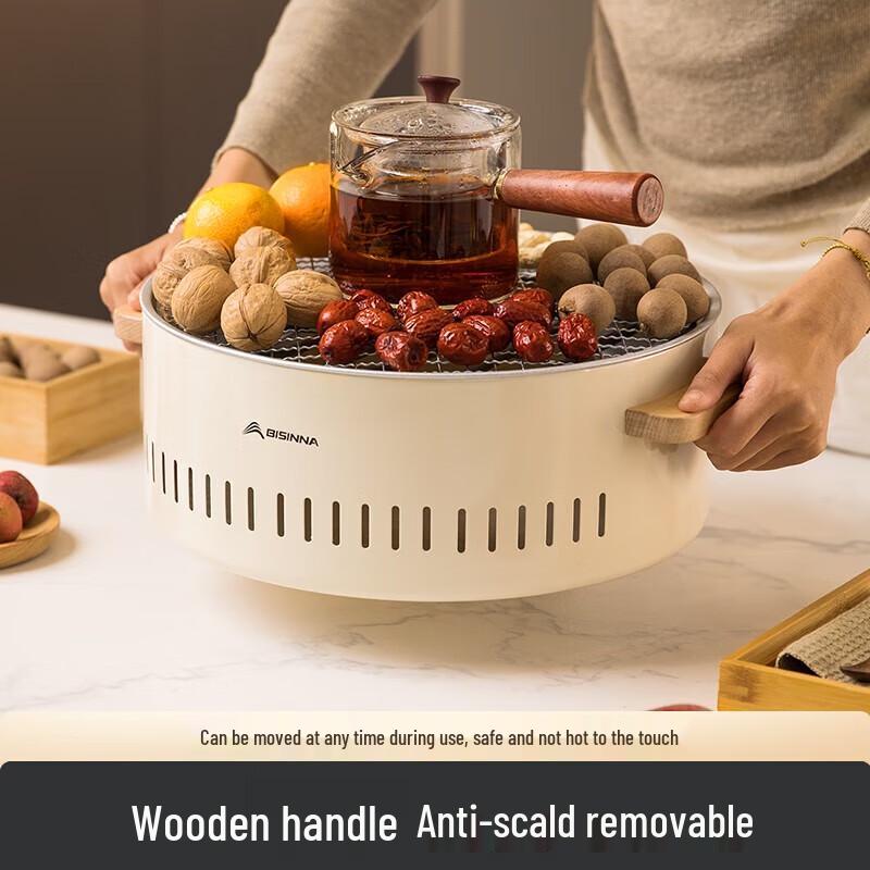 North Mountain Wolf Electric & Charcoal Dual-Use Stove Set