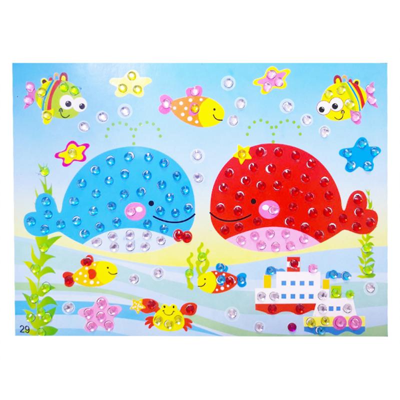 Kinder Diamant Kristall Aufkleber 3D Dreidimensionale Diy Handgemachte Aufkleber Mehrere Zufällig