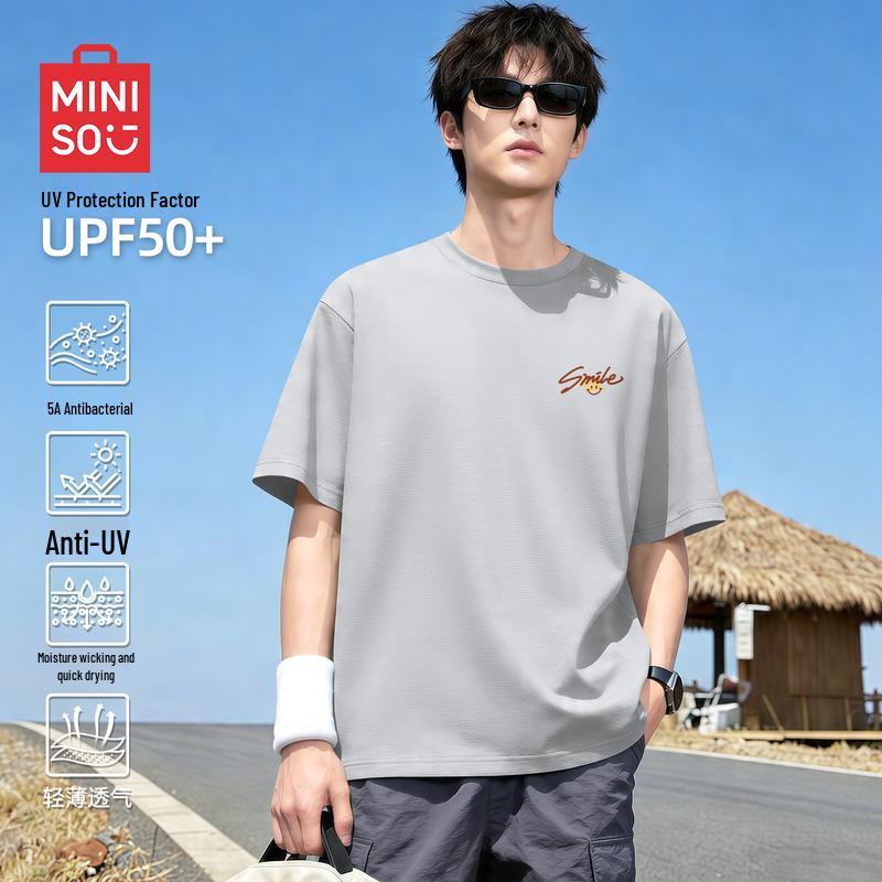 MINISO Men s Cooling Quick-Dry Casual T-Shirt 5XL