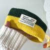 Woolen Yarn Knitted Headband Soft Contrast Color Headwrap Workout Headband  Hair Styling Accessory
