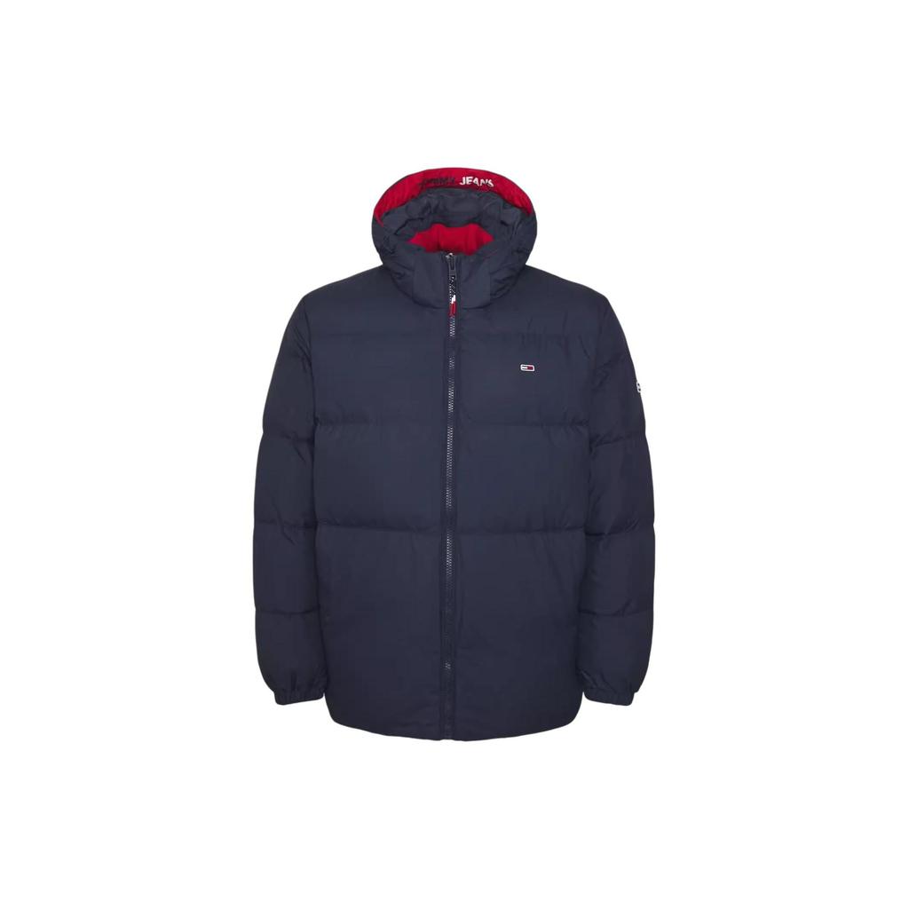 Tommy Hilfiger Thick Warm Commuter Versatile Comfortable Loose Fit Removable Solid Color Zipper Autumn Winter Down Jacket Men outerwear 78J6188-411