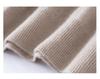 Men's 100% Cashmere High Neck Sweater - Solid Color, Loose, Warm, and Comfortable Knit Base Layer