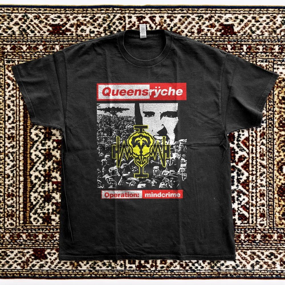 NEW QUEENSRYCHE OPERATION mindcrime Black Cotton Tshirt Unisex T-Shirt S