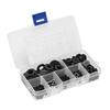 350pcs Nylon Plastic Washer Flat Gasket Ring Kit M2/M2.5/M3///M6/M8 Connector Set with Box