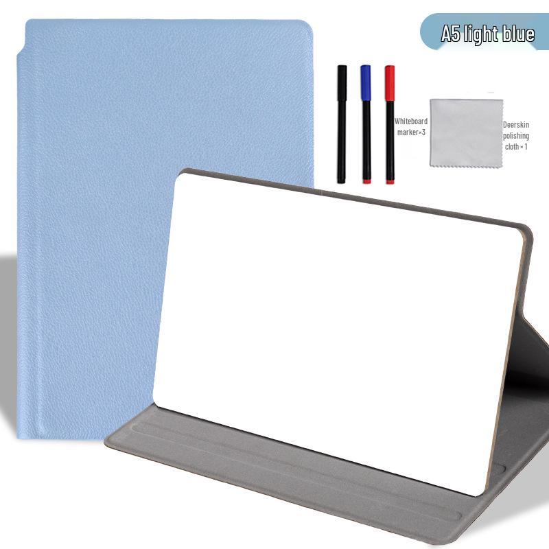 Portable Leather Whiteboard Notebook: Folding Desktop Writing and Drafting Board
