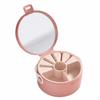 Jewellery Box, PP Organiser with Hinged Lid, MultiCompartment Storage for Earrings Rings