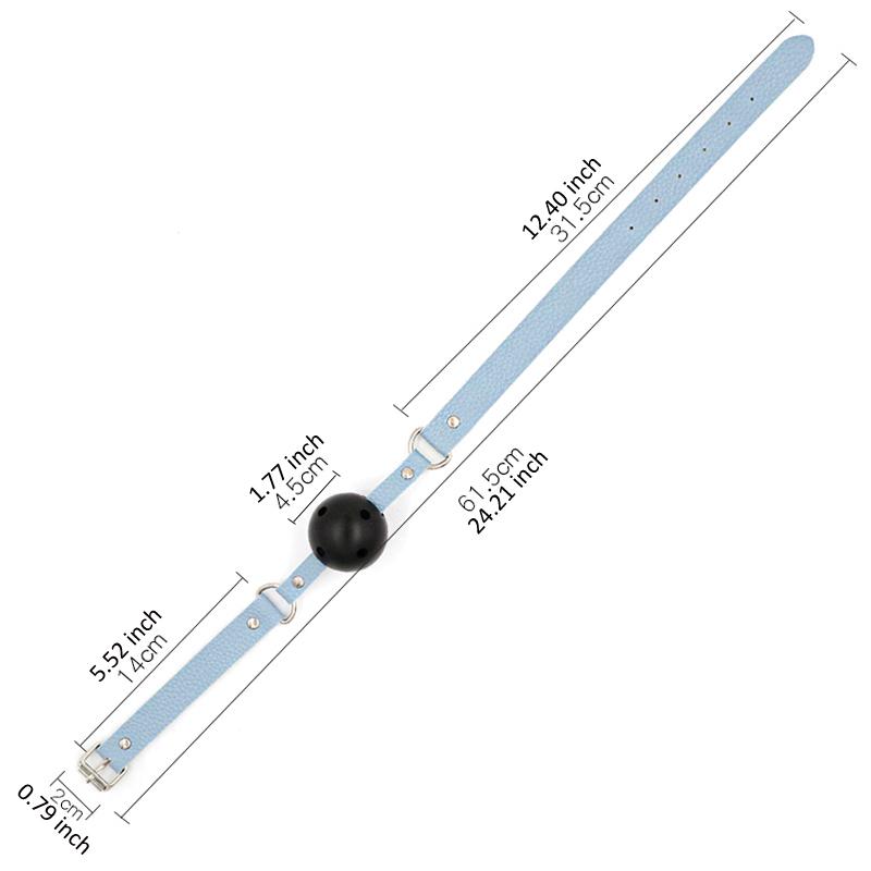 SM Sex Mouth Stopper, Leather Bondage Sex Toys Mouth Ball, Sexual Toys for Couples and Adult Products