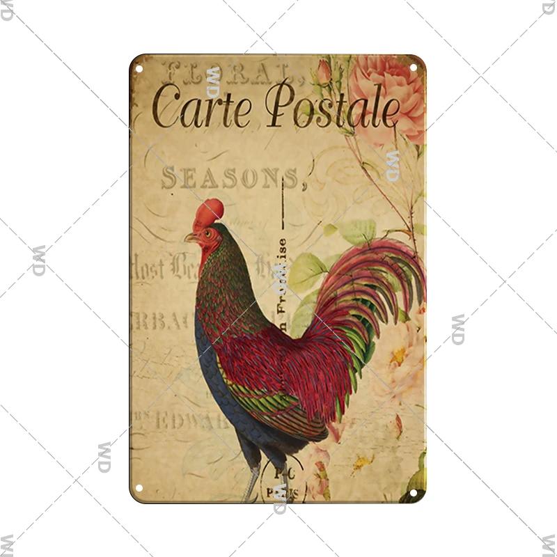 Metallskyltar Färska Ägg Fluffy Butt Hut Kyckling Retro Plåtskylt Vintage Rolig Utomhus Väggplakett Trädgård Gårdsskyltar Hönshus Dekor