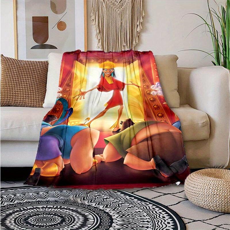 1pc The Emperor's New Groove Printing Blanket - Soft, All-Season Throw for Living Room, Bedroom,Personalized Gift with Adorable Cartoon Design