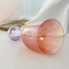 Orange-Purple Gradient Holy Grail Crystal Singing Bowl: Healing Music Instrument for Yoga and White Noise Therapy.