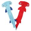 Yousheng Dog Squeaky Toy Tear-resistant Soft Hammerhead Shark Shape Pet Dog Chewing Toy for Home