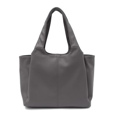 VITAFELICE Women's 3-Room Long Handle Tote Bag (sib-20065p) (Gray)