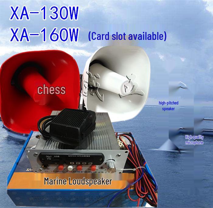 24V Car & Marine Loudspeaker XA-130/160W Microphone Treble High-Power Horn Speaker Outdoor Large Speaker