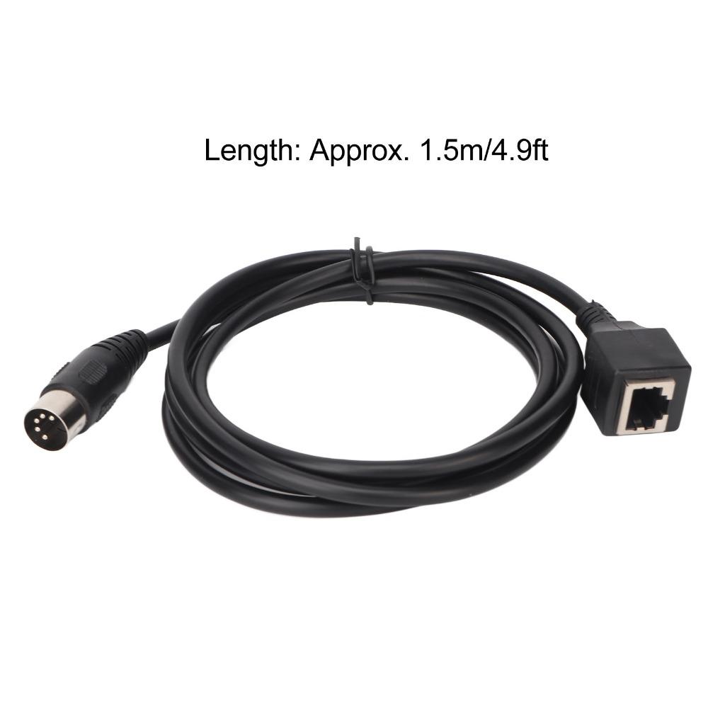 Flexible 5 Pin to RJ45 Female 4.9ft Audio Connection Cable for Ethernet Cables Amplifiers