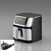 Stainless Steel Touchscreen Air Fryer for Home Use - Large Capacity Electric Fryer for Chicken & Fries
