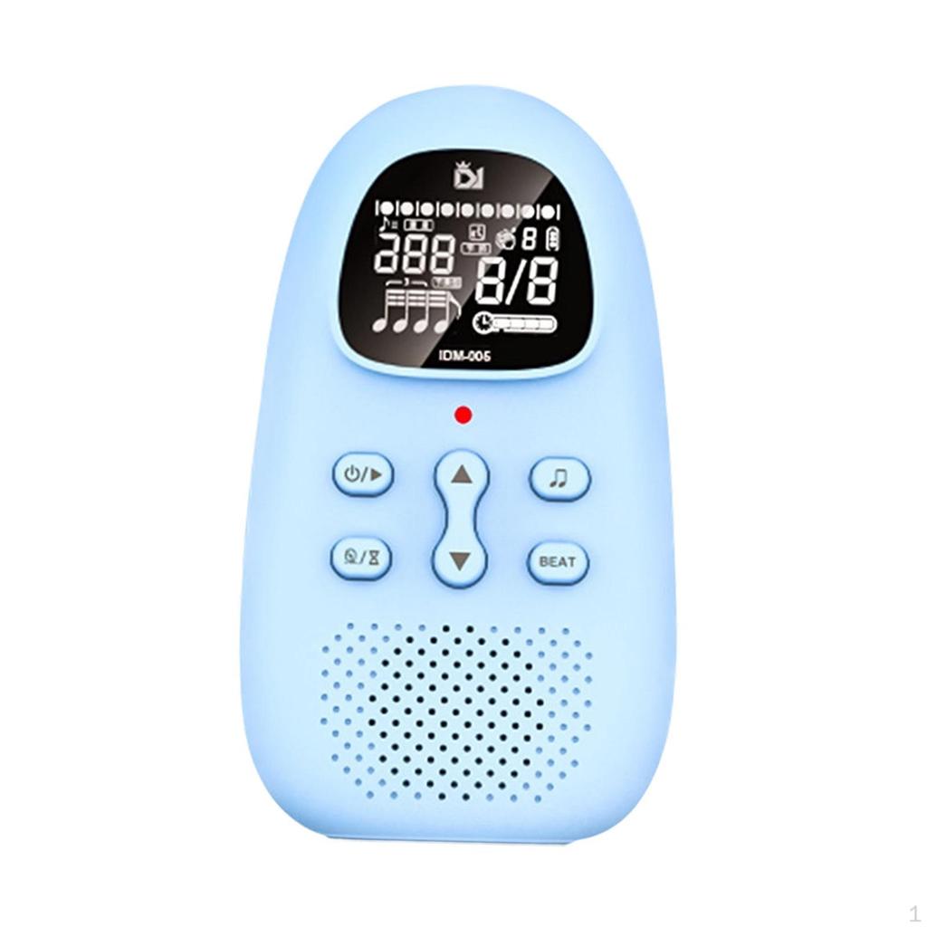 Electric Metronome Portable Beat Tempo Rhythm Training Mini Digital Human Voice for Violin