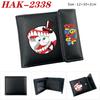 The Amazing Digital Circus PU Leather Wallet Black Snap Closure Anime Short Card Holder for Men Women