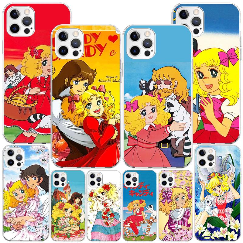Candy 90s Anime Phone Case For iPhone 17 Air 16 Pro Max 16E 15 + 14 Plus 11 12 13 Mini 7 8 SE Gift Print Cover Fundas 17 Air 16