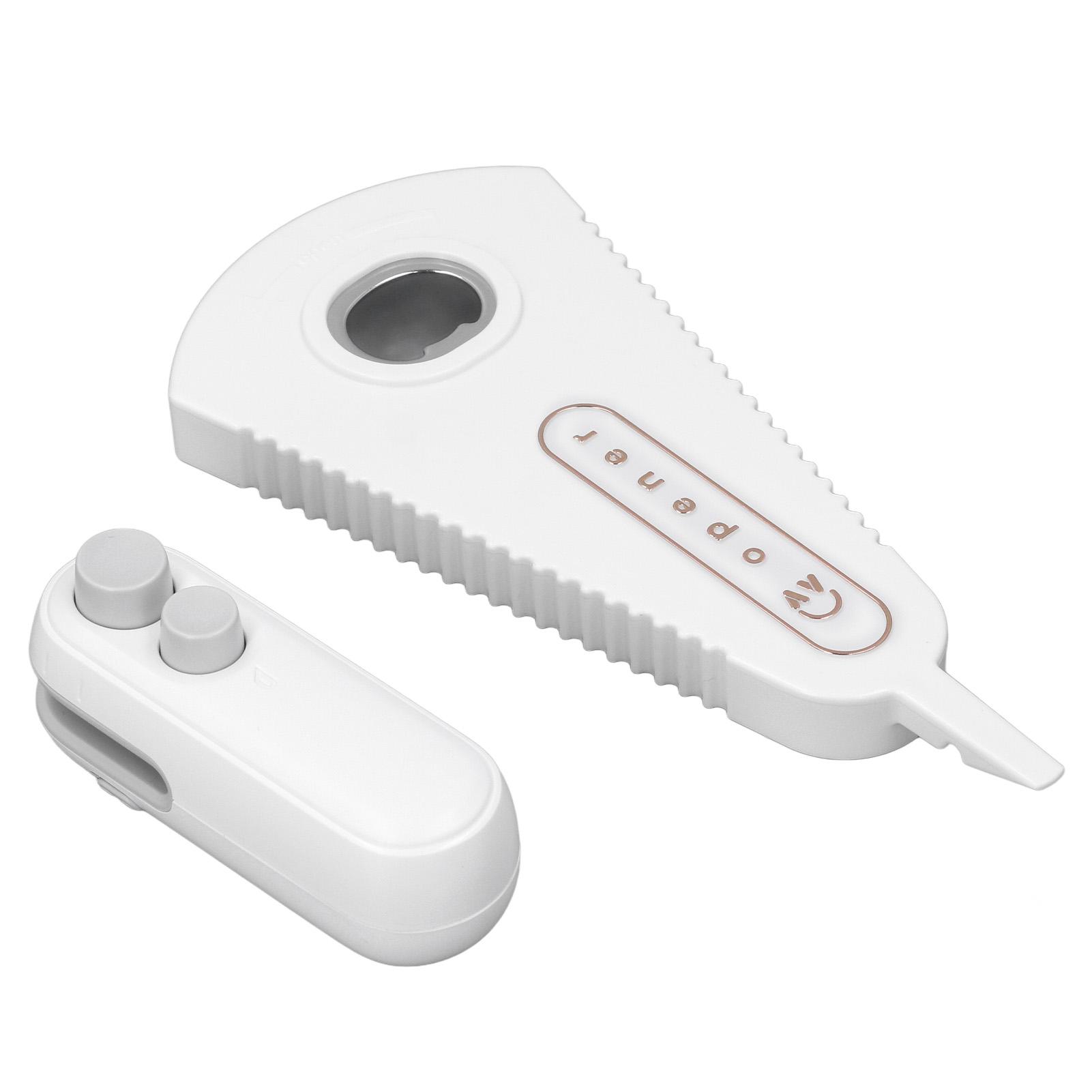 

Портативный запайщик пакетов 2 в 1 Ручной перезаряжаемый запайщик пакетов и набор открывалок для бутылок с белый