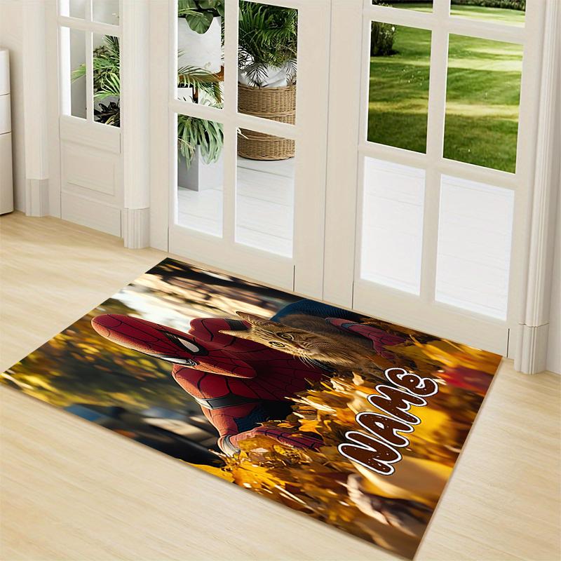 Custom Name "Spider-Man: Spider-Verse" Carpet Rug Customizable Soft Washable Anti-Slip Home Living Room Sofa Mats Personalized Rug. 0909315