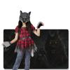 Werwolf Wolf Kostüm mit Handschuhen, Wolfsmaske und Schwänzen Alles in Einem Verkleidungs-Zubehörset für Erwachsene Kinder