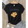 Florida Fresh Orange Fruit Prints T Shirts Women Summer Y2K T-Shirt Hip Hop O-Neck Tops Multicolor Casual Woman Short Sleeve