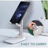 Universal Desktop Mobiltelefon Holder Stativ for IPhone IPad, Justerbar Tablet Sammenleggbar Bord Mobiltelefon Bordstativ Holder, 1 stk.