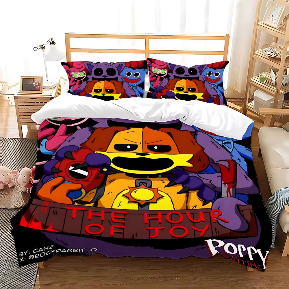 3D Tisk Hra CatNap x DogDay Ložní soupravy Přikrývka Prošívaná přikrývka Přehoz na postel Povlak na přikrývku Povlak na polštář 2-3dílné sady Dekorace ložnice