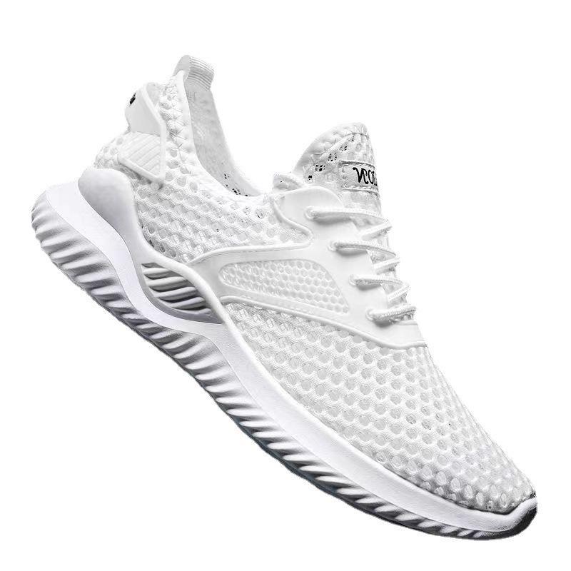 Summer breathable mesh men's shoes fashion light casual shoes men's Korean version hollow men's shoes student sports shoes