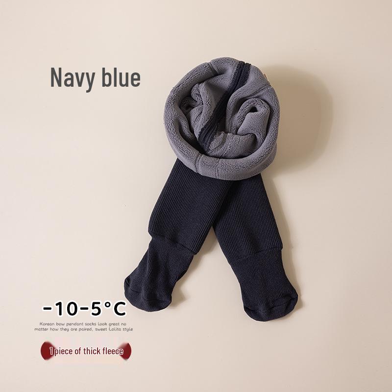 Winter Fleece-Lined Baby Leggings: Warm, Open-Crotch, Thickened One-Piece Pants for Children