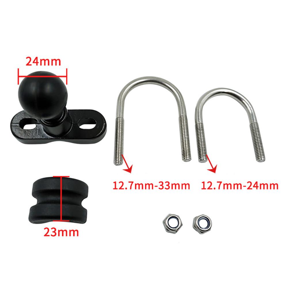 Motorcycle Accessories Black Handlebar Ball Clamp Handlebar Mount Kit Ideal For Bikes And Scooters For Motorcycles