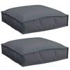 Cushion 2 Pcs Anthracite 40 X 40 X 8 Cm Oxford Fabric