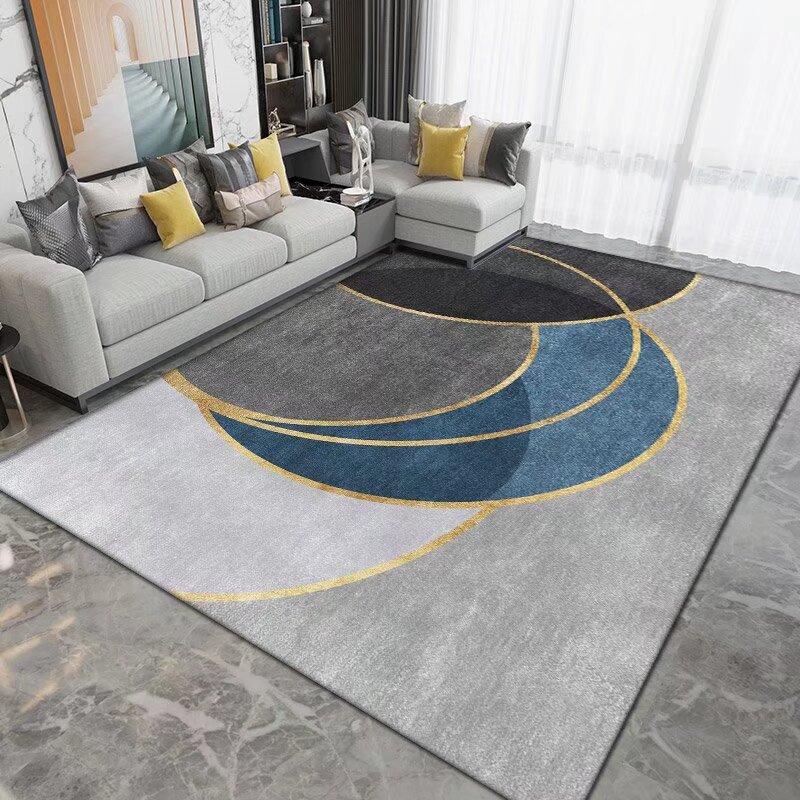 Nordic Geometric Living Room Decoration Soft Carpet Home Sofa Area Non-slip Large Rugs Bedroom Lounge Thickening Plush Floor Mat