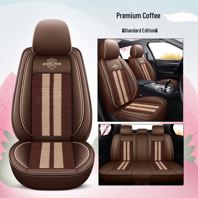 2021 Volkswagen Lavida Cross Ice Silk Seat Cushion, Cartoon Design, All-Season, Full Coverage.