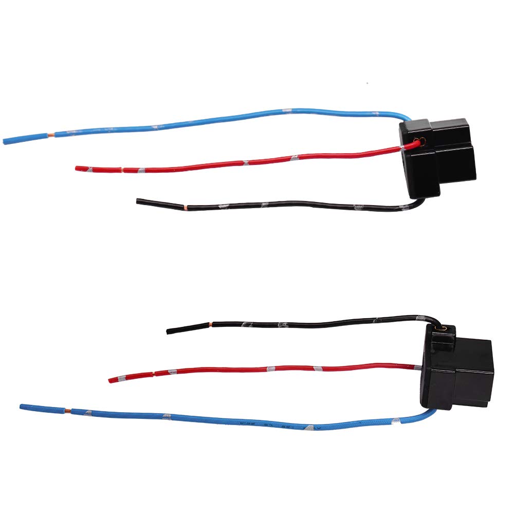 HUIQIAODS H4 Headlight Socket Lamp Connector Plug Wire Harness Adapter Pack of 2 (H4 Connector Plug)